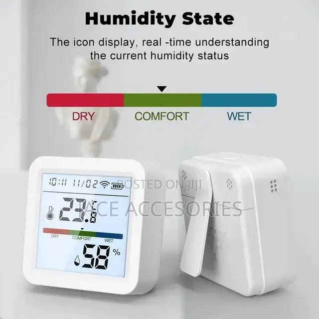 Wifi Temperature And Humidity Sensor(Hygrometer)