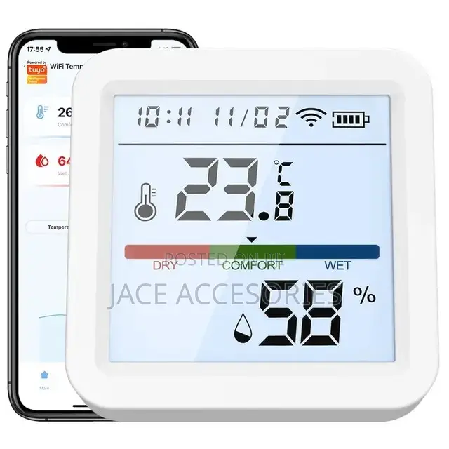 Wifi Temperature And Humidity Sensor(Hygrometer)