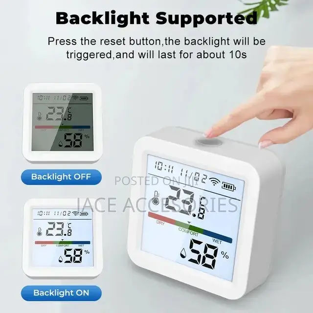 Wifi Temperature And Humidity Sensor(Hygrometer)