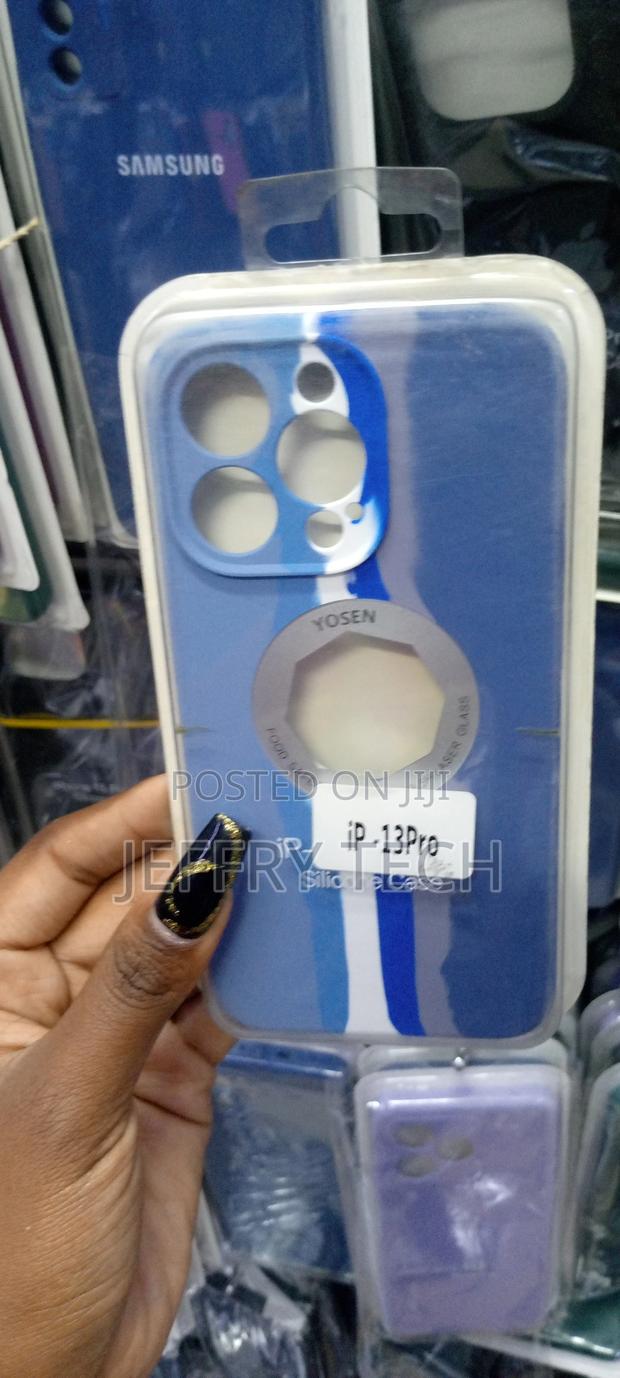 Rainbow Silicone Case With Hole Logo for Apple iPhone 13 Pro - main view