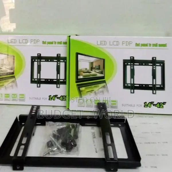 Wall Mount Bracket for HDTV Flat Panel TV Upto 42 Inch