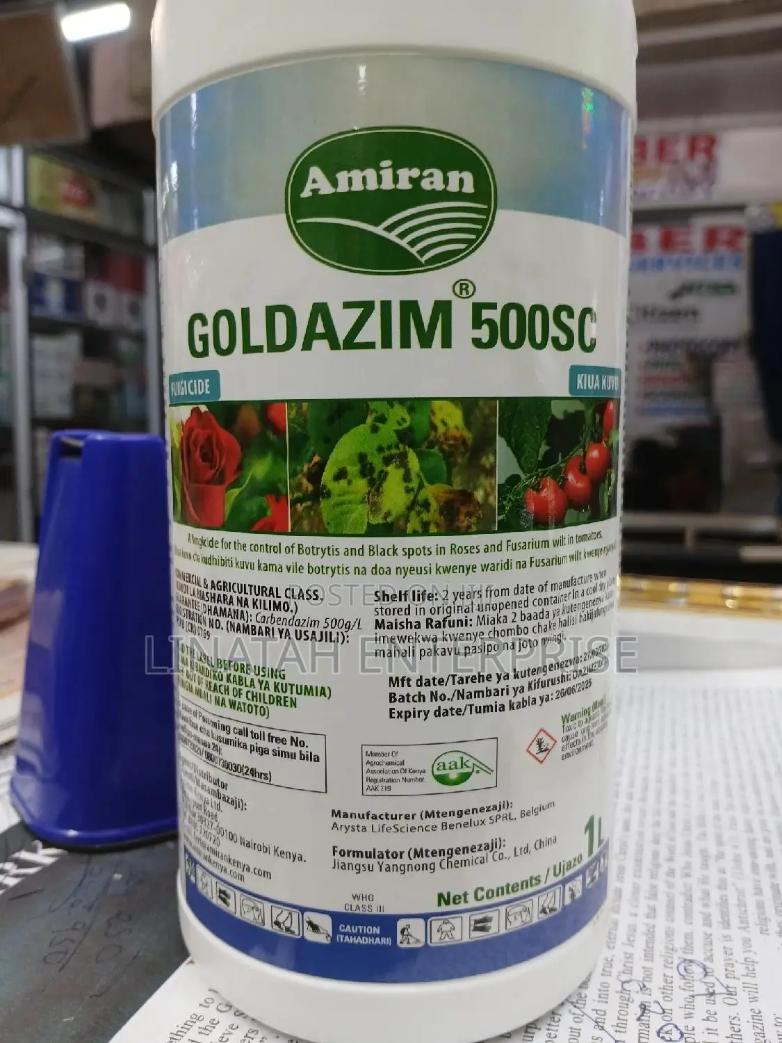 Goldazim 500sc 1litre Fungicide