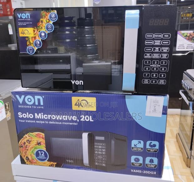 VON Microwave Oven, Solo, 20L, Digital, Black