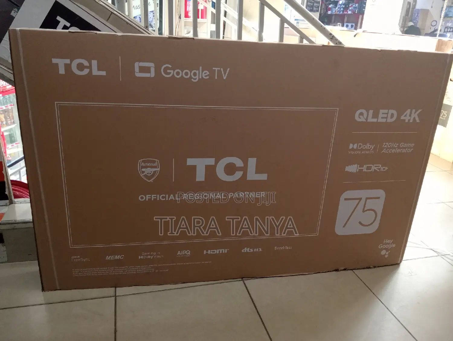 TCL 75 Inch Qled 75C655 Google TV