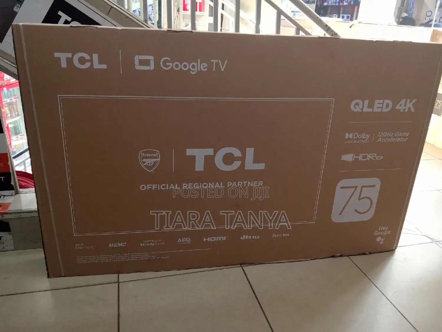 TCL 75 Inch Qled 75C655 Google TV