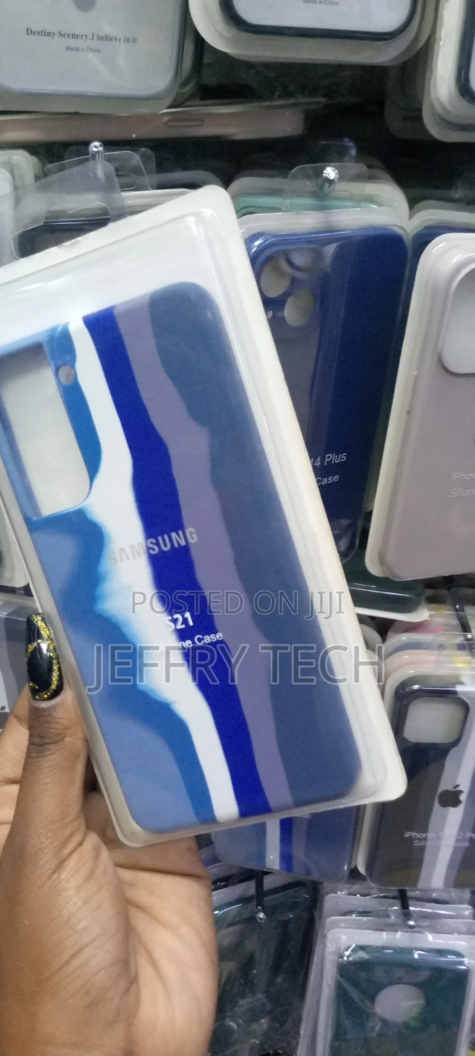 Evett Rainbow Case for Samsung Galaxy S21, Slim Silicone