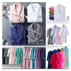 Bathrobe Long Shawl Plush Robe-Unisex - thumbnail 2