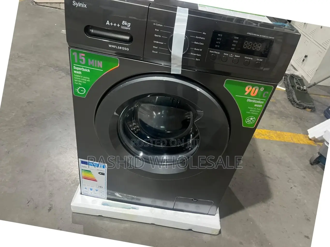 Synix Wash and Spin Washing Machine 8kgs