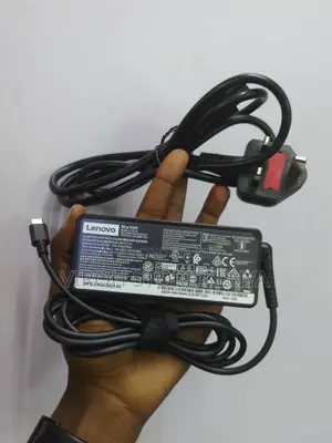 Lenovo Laptop Charger Type C + Power Cable - 65 Watts