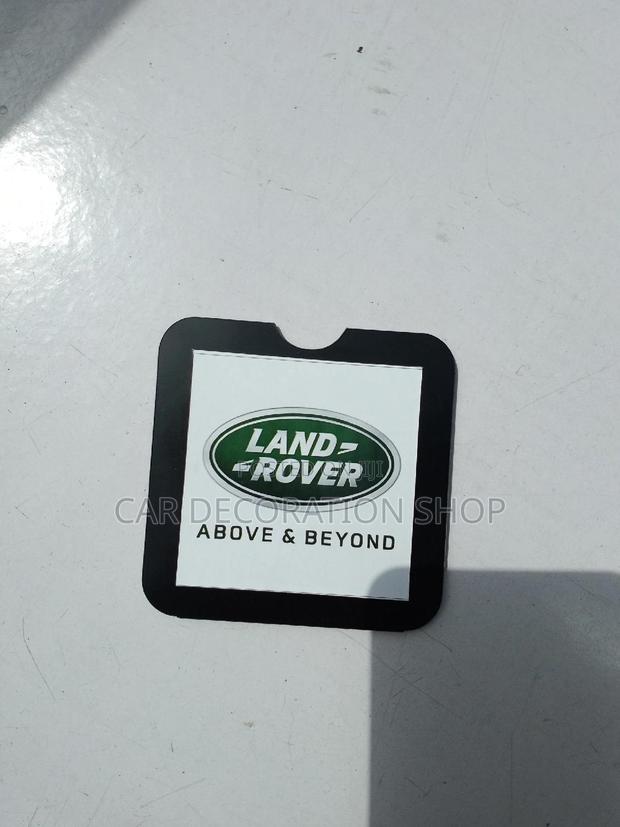 Windshield Insurance Sticker Organizer With Land Rover Logo - main view