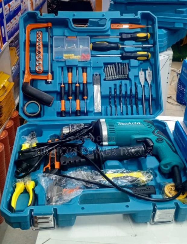 Powerful Electric Makita Corded Drill Set - main view