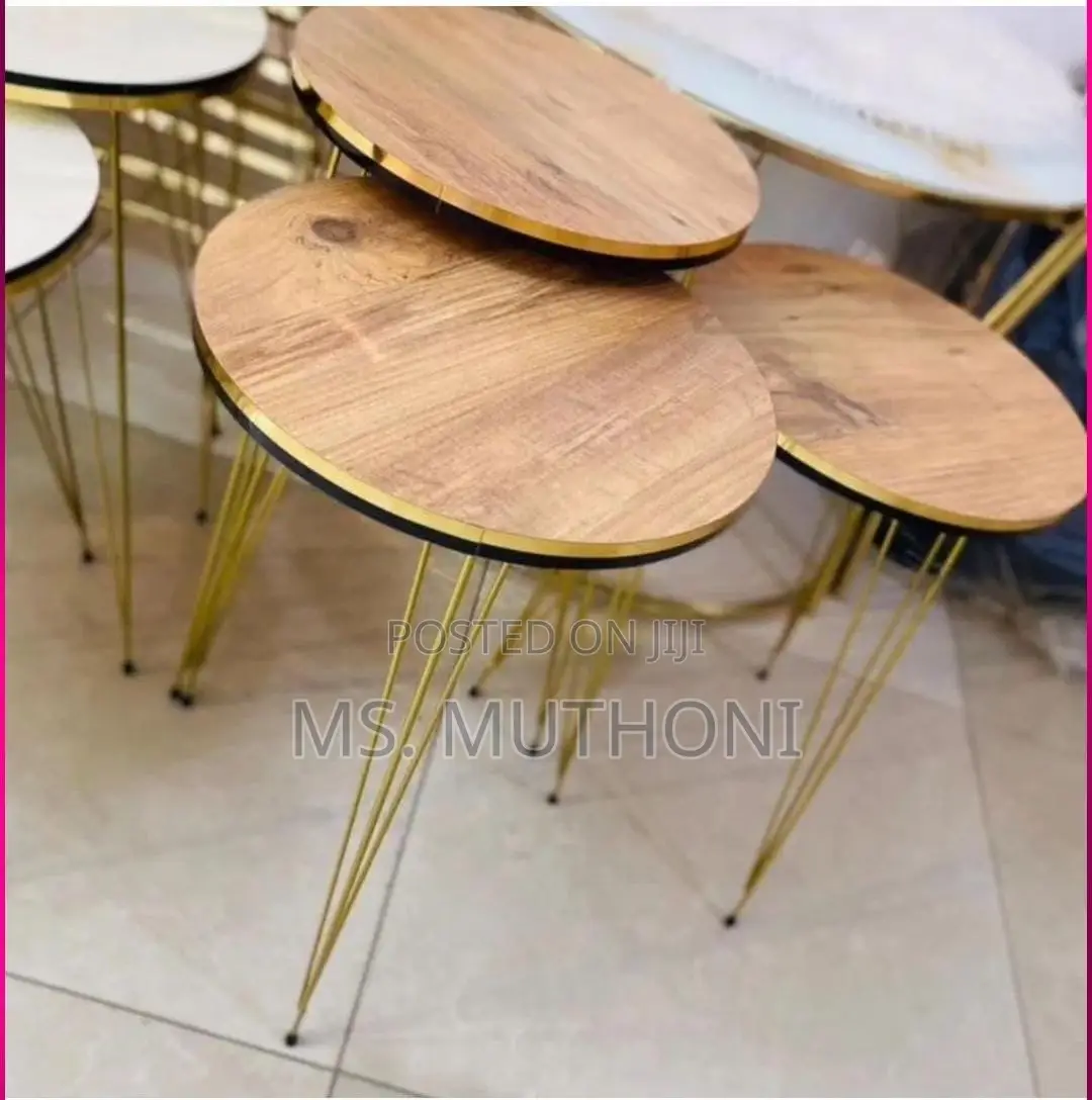 Table Set 3 in 1 ( Coffee Three Nesting Stools)