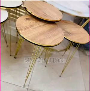 Table Set 3 in 1 ( Coffee Three Nesting Stools)