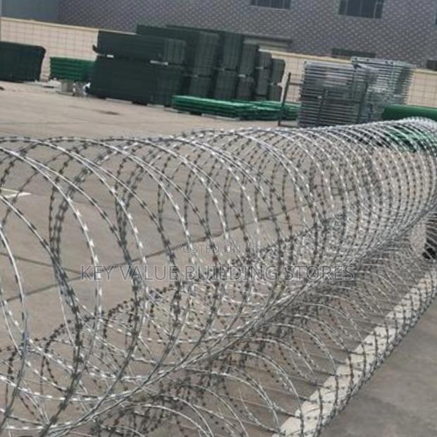 Sharp Galvanized Razor Wire - main view