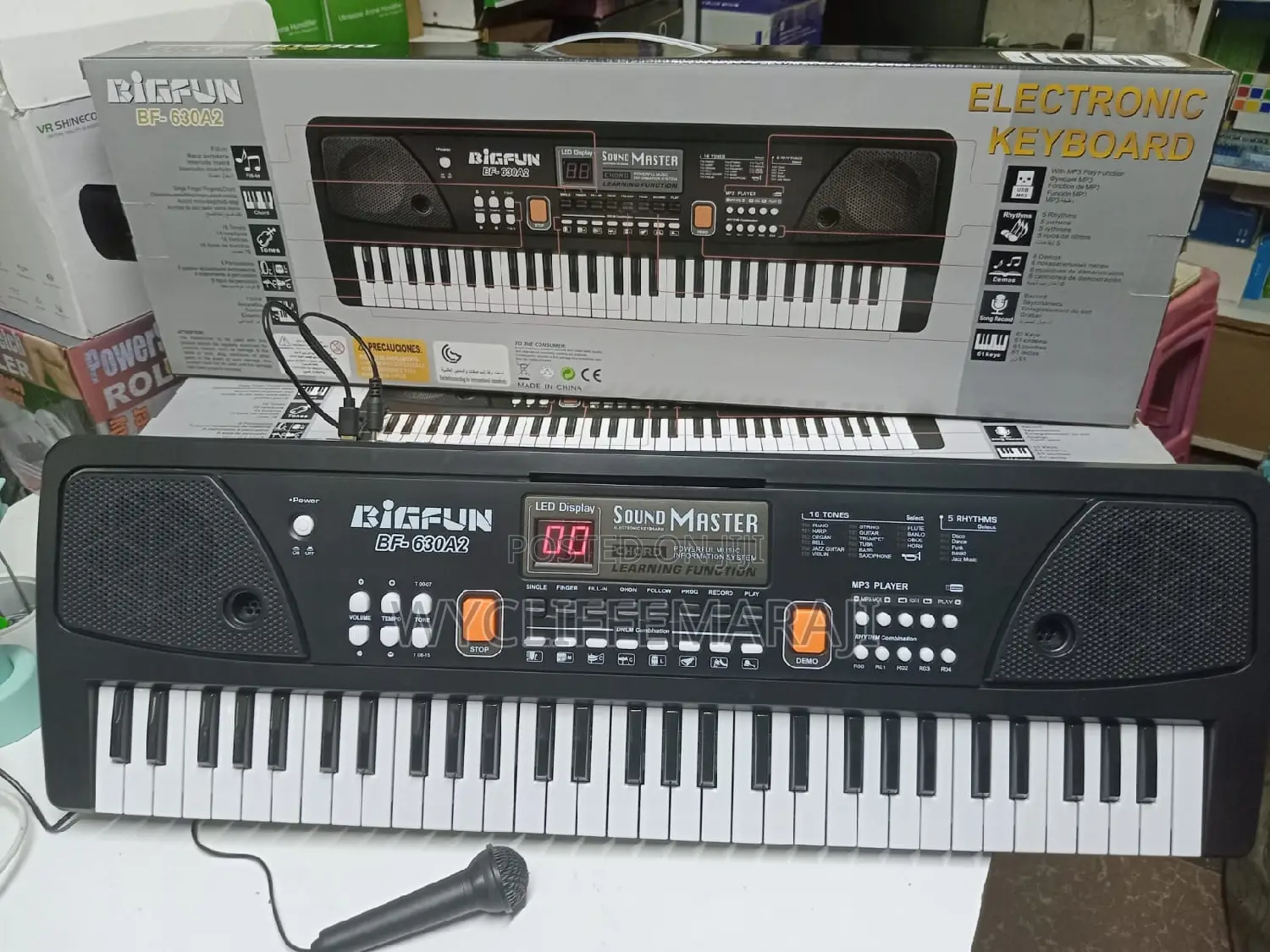 Bigfun 61keys Kids Piano Recording Function and Led Display