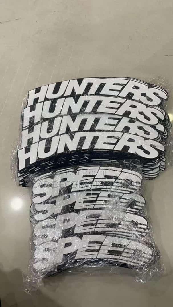 8pcs SPEED HUNTERS Rubber Tire Stickers - main view