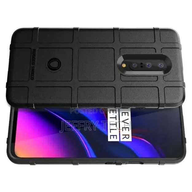 Rugged Shield Oneplus 7 Case - Black