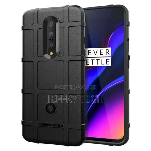 Rugged Shield Oneplus 7 Case - Black