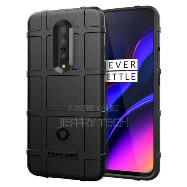 Rugged Shield Oneplus 7 Case - Black - main view