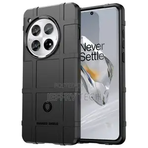 Rugged Shield Oneplus 12 Cover - Black