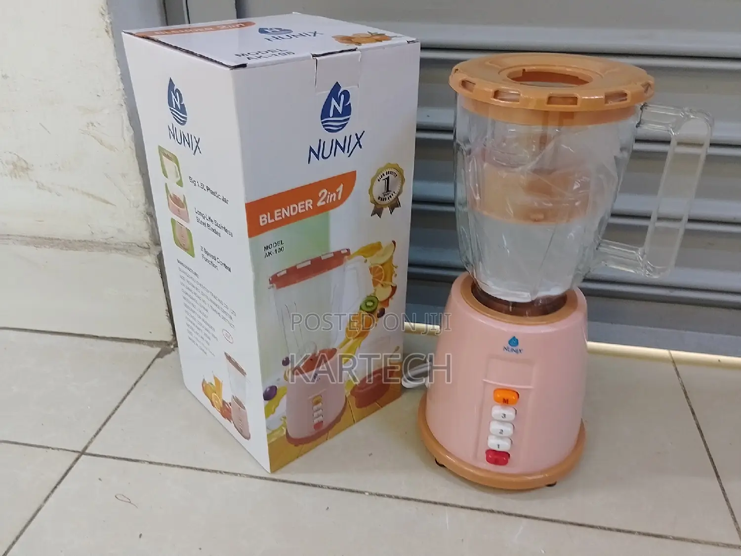 Nunix 1.5 Litres Electric Blender 2 in 1 AK100