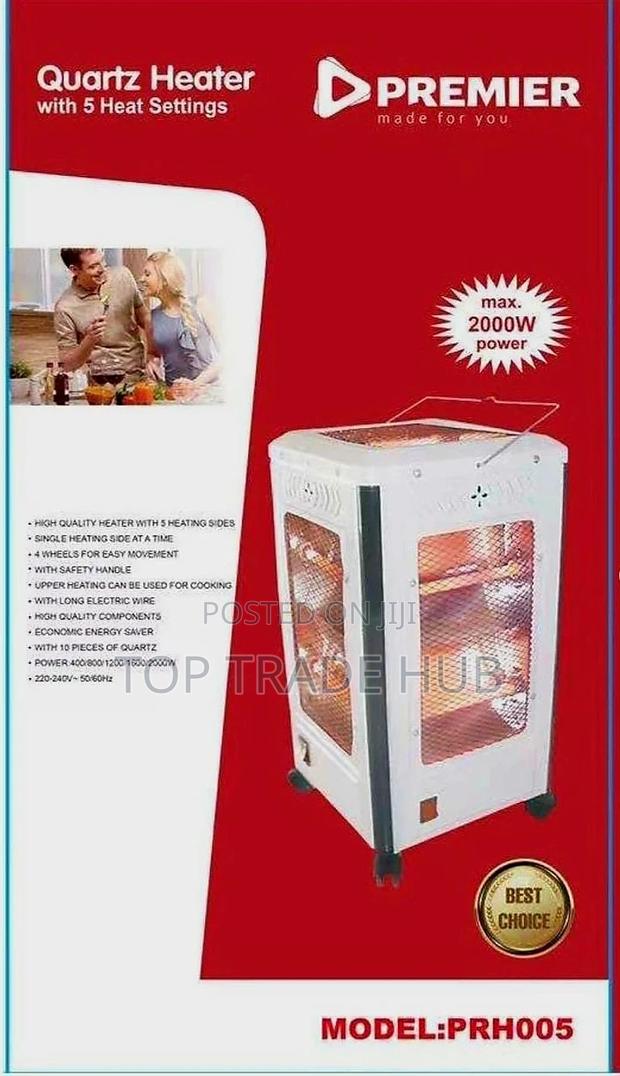 Premier Quartz Room Heater 2000w With 5 Settings