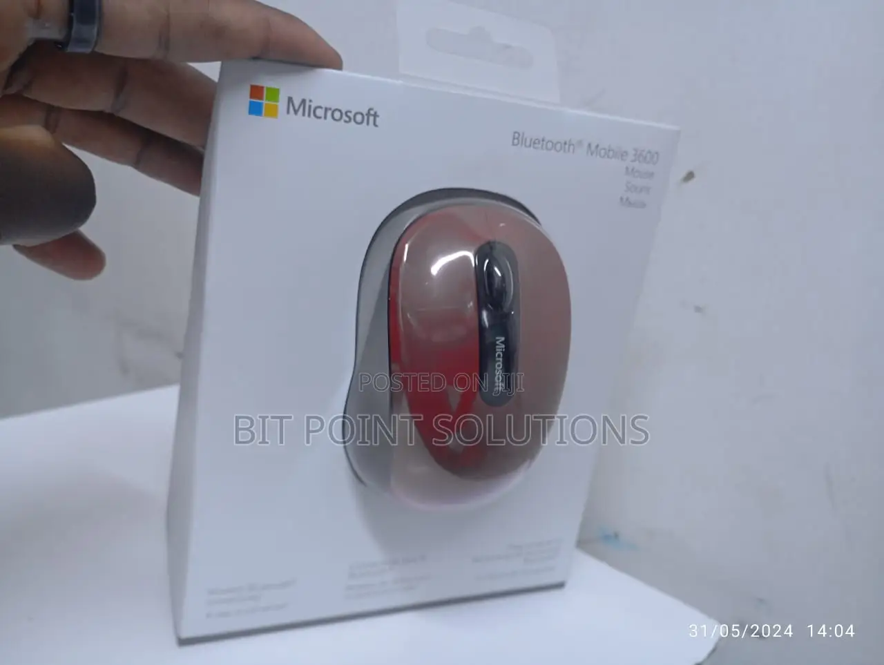 Mouse Microsoft Red Mobile 3600