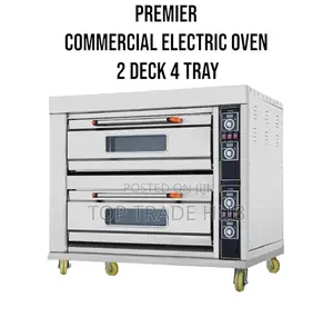 Premier Commercial Electric Oven 2 Decks 4 Trays