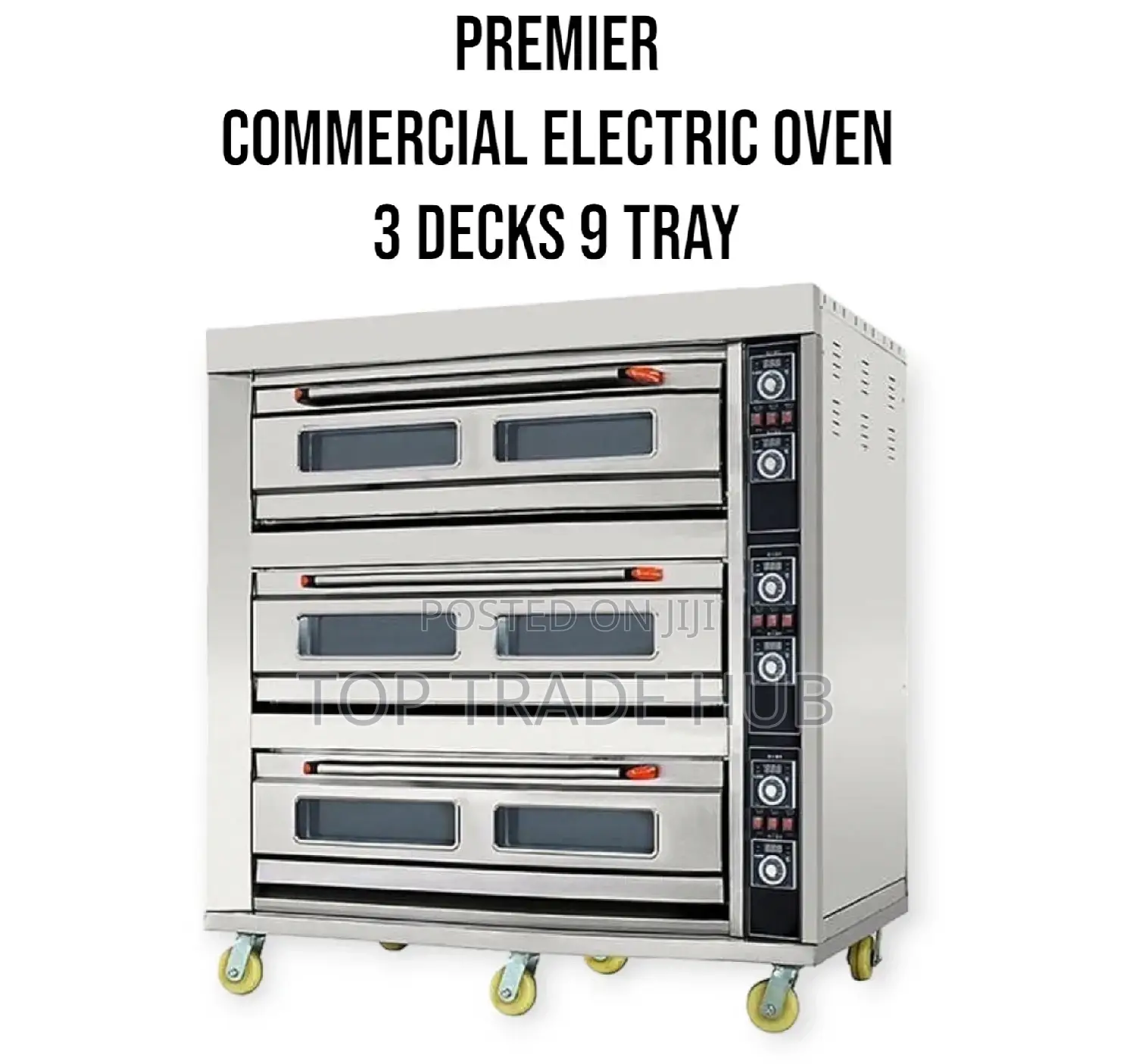 Premier Commercial Electric Oven 3 Decks 9 Tray S