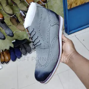 Grey Casual Clarks Boots for Men