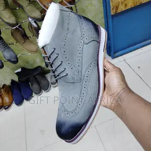 Grey Casual Clarks Boots for Men