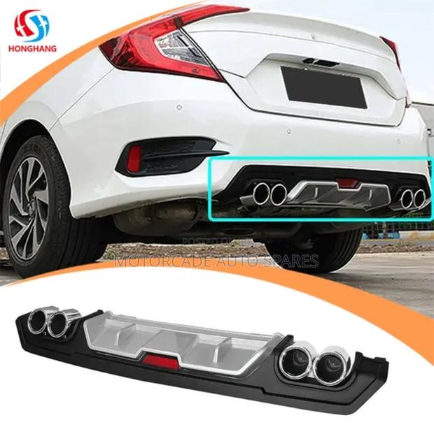 Car Universal Rear Exhaust Spoiler Diffuser - main view