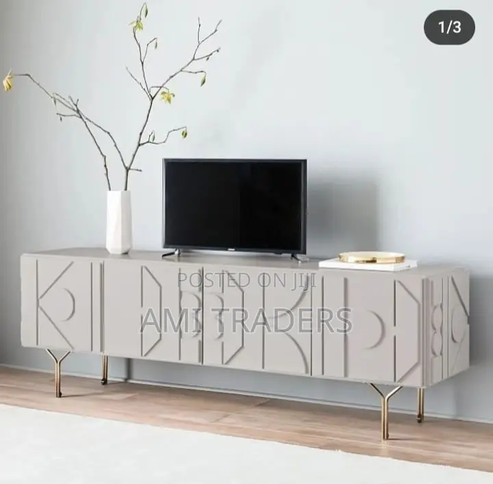 Designer Golden Tv Stand (6FT)