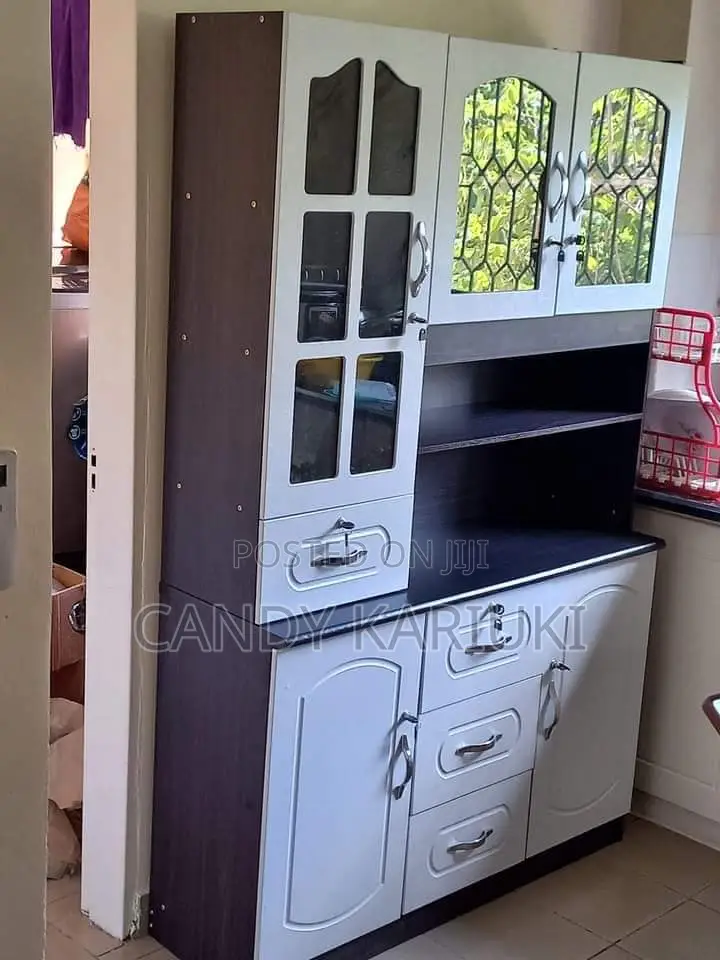 White Spacious Kitchen Cabinet