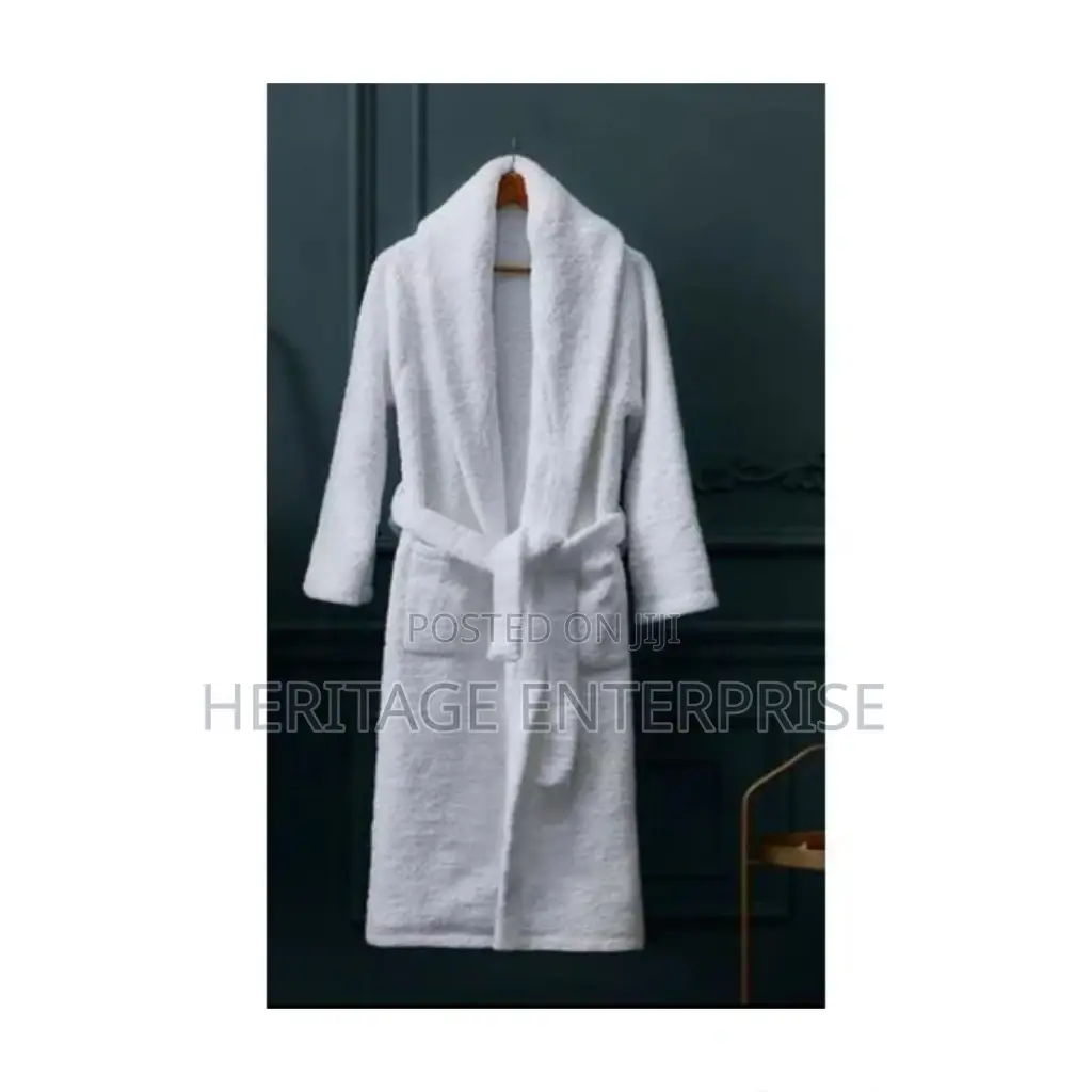 Bathrobe Long Shawl Collar Plush Robe-unisex