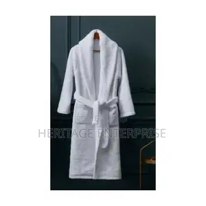 Bathrobe Long Shawl Collar Plush Robe-unisex