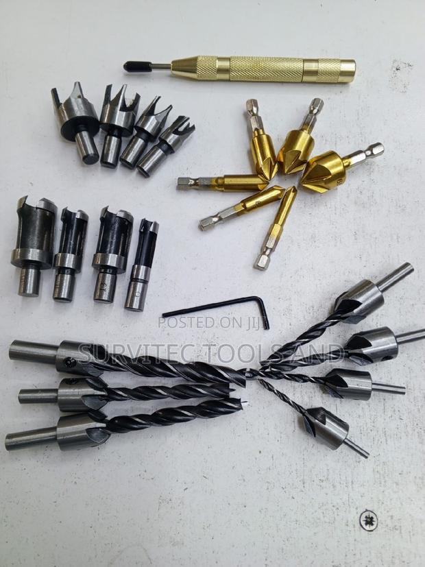 23pc Woodworking Set,Open Hole Drill Bit Set, Wood Cutter Tool Kit. - main view