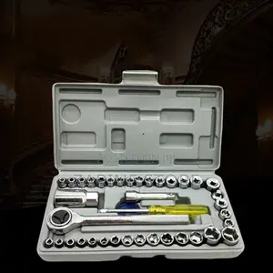 40pcs Car Repair Tool 1/4" Socket Set Wrench Set