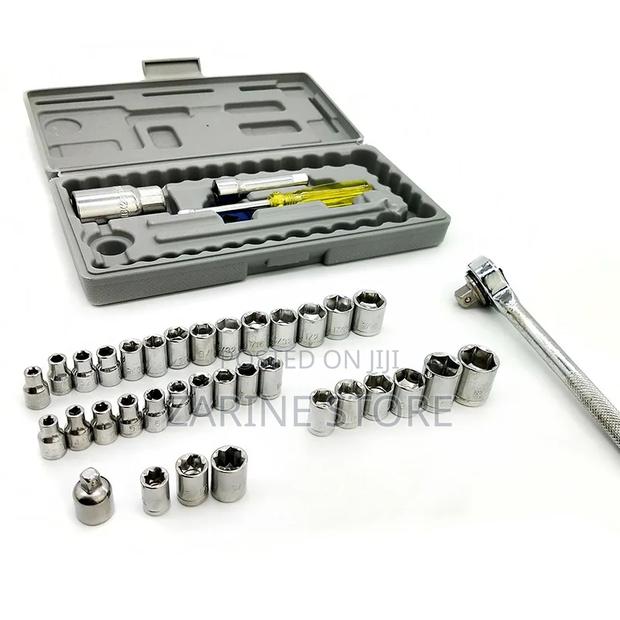 Car/Motorcycle Repair Tool 40pcs 1/4"Socket Set Combo Tool - main view