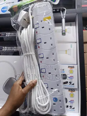 10metres 6ways Power Socket Extension Unbreakable Fuse
