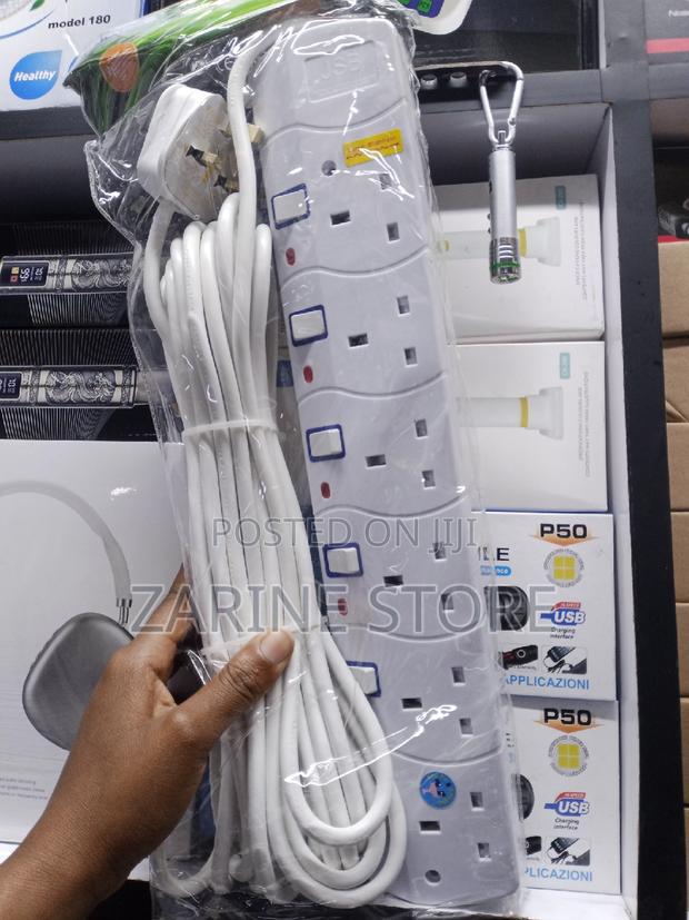 10metres 6ways Power Socket Extension Unbreakable Fuse - main view