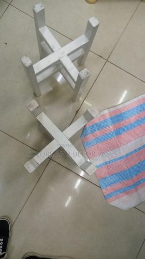 White Wooden Stands for Pots - thumbnail 2