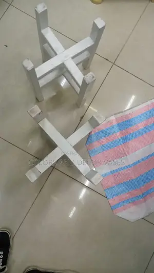 White Wooden Stands for Pots