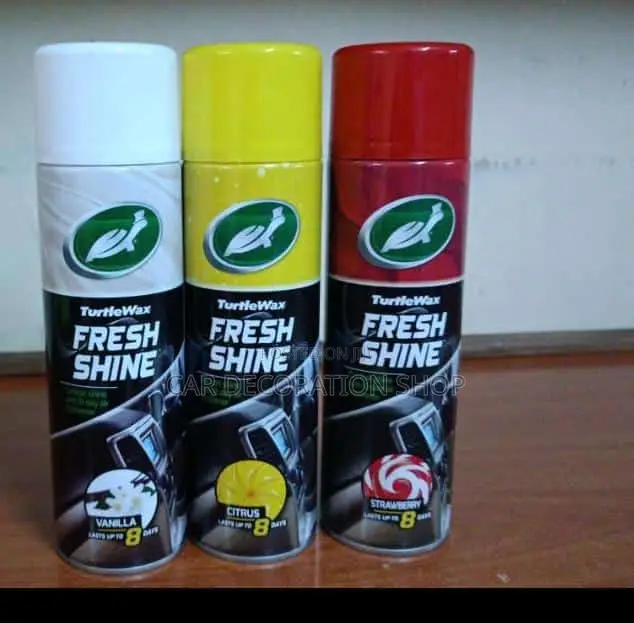 450ml Turtle Wax Dashboard Spray (Strawberry,Vanilla,Lemon,