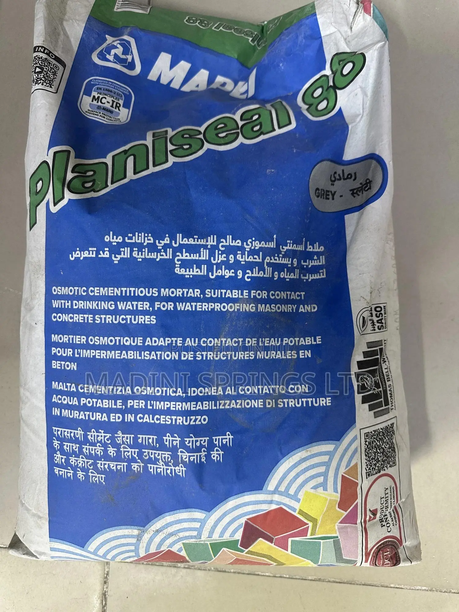 Planiseal 88(Wp Osmotic Cementitious Mortar, 20kg)