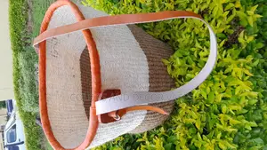 Size 12 Basket With Leathered Handles