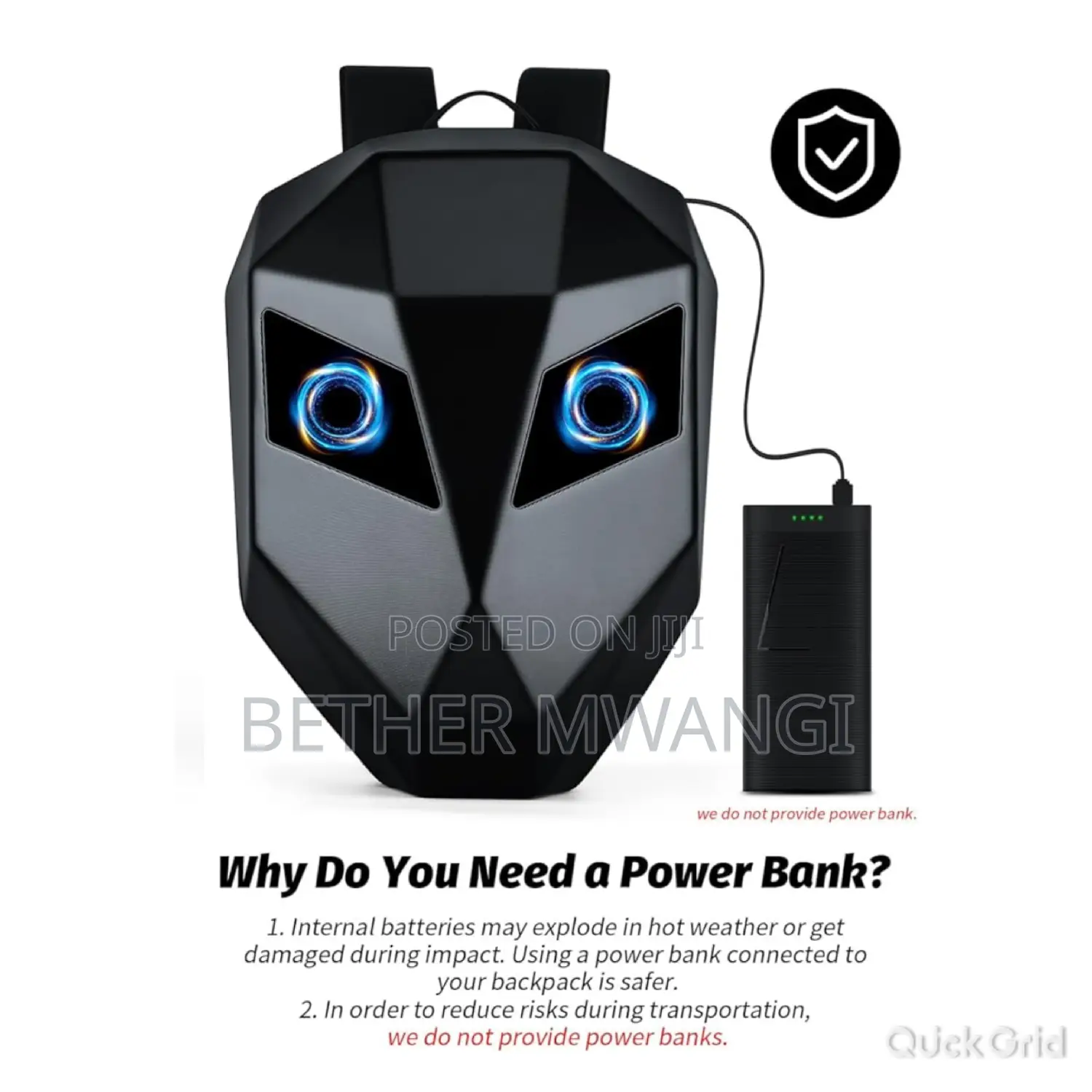LED Knight Back Pack in Kenya