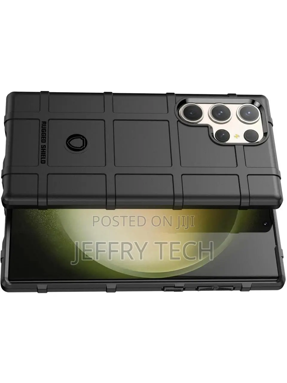 Samsung Galaxy S23 Ultra Rugged Shield Anti-Shock Case Black