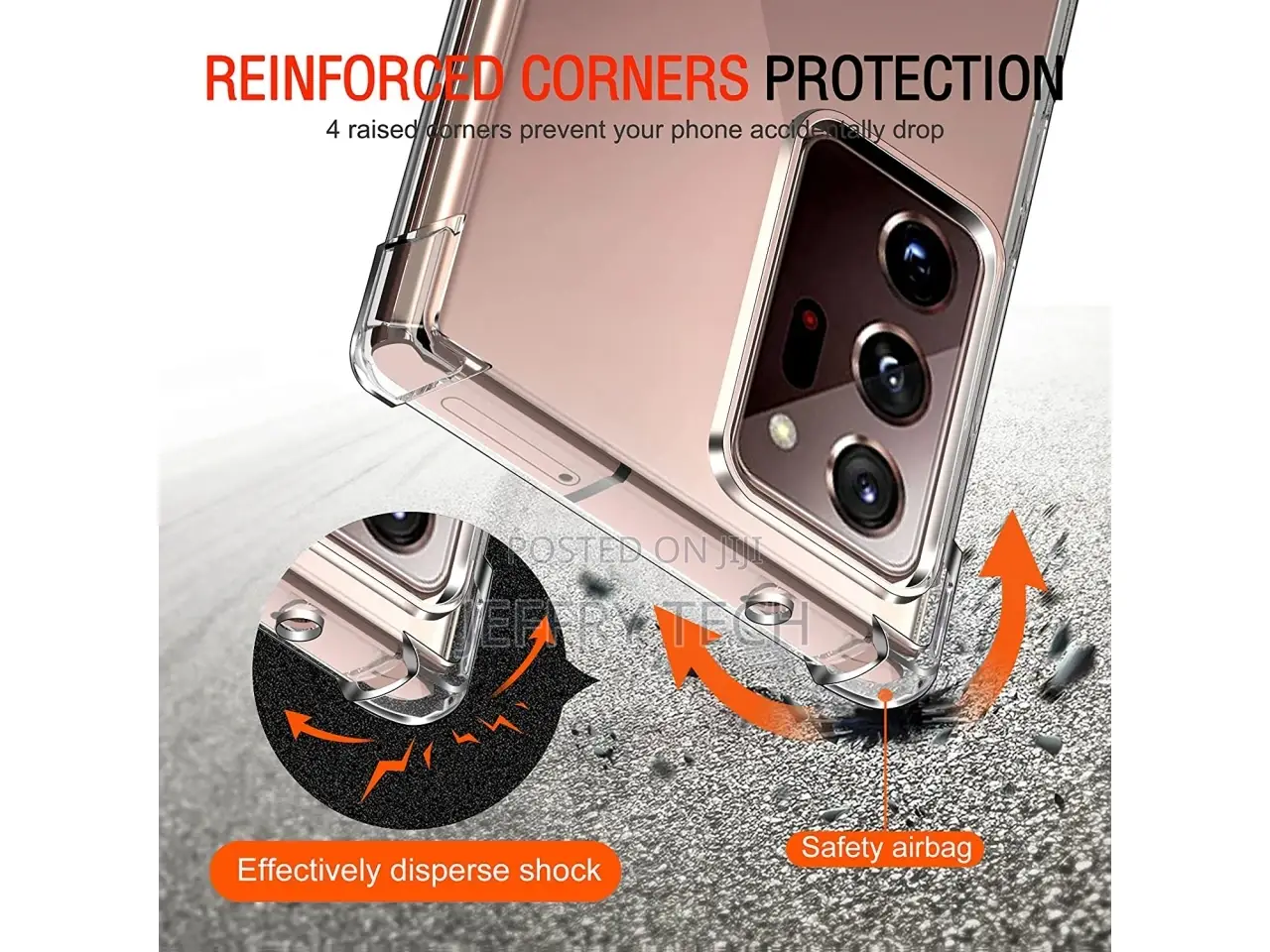 Samsung Galaxy Note20 Ultra Case Crystal Clear Case Bumper C
