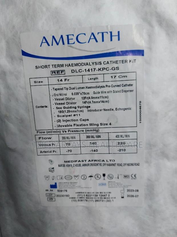 Dialysis Catheter Temporary ( SHORT TERM). - thumbnail 3